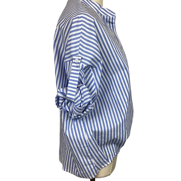 NWT Vineyard Vines Stripe Drop Long Sleeve Woven Top NWT - Picture 6 of 11